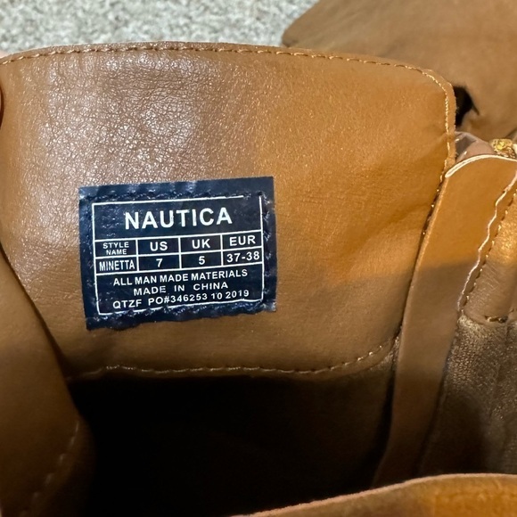 Nautica Womens Minetta Faux Leather Tall Knee-High Boots - Size 7 - Picture 11 of 11